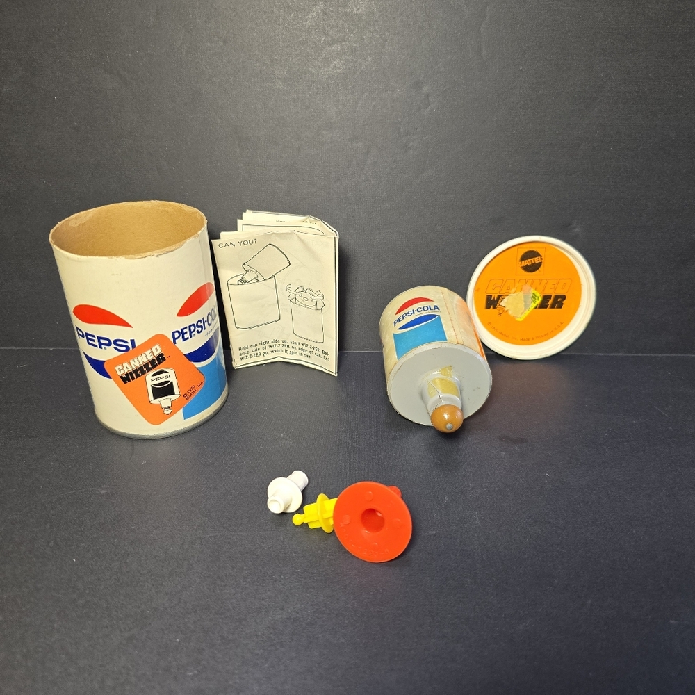 Vintage 1970 Pepsi Cola THE CANNED WIZZZER With Instructions And extras